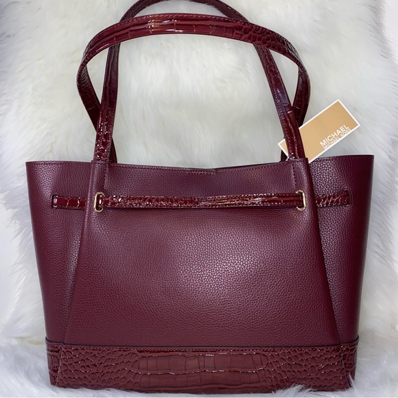 Michael Kors Reed Large Pebbled Leather Tote Bag New